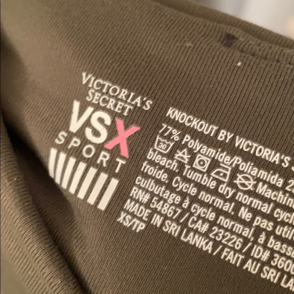 ARMY GREEN HIGH RISE VICTORY SECRET LEGGINGS - Picture 7 of 7